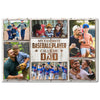 Personalized My Favorite Baseball Players Calls Me Dad Canvas Wall Art Custom Photo Collage Father’s Day Gift Fun