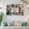 Personalized My Favorite Baseball Players Calls Me Dad Canvas Wall Art Custom Photo Collage Father’s Day Gift Fun