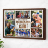 Personalized My Favorite Baseball Players Calls Me Dad Canvas Wall Art Custom Photo Collage Father’s Day Gift Fun