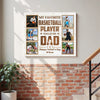 Personalized My Favorite Basketball Player Calls Me Dad Canvas Wall Art Custom Photo Gift From Son Or Daughter