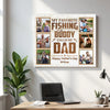 Personalized My Favorite Fishing Buddy Calls Me Dad Canvas Custom Photo Wall Art Gift for Father’s Day