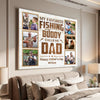 Personalized My Favorite Fishing Buddy Calls Me Dad Canvas Custom Photo Wall Art Gift for Father’s Day