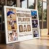 Personalized My Favorite Volleyball Player Calls Me Dad Canvas Wall Art Custom Photo Gift From Son Or Daughter Father’s