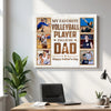 Personalized My Favorite Volleyball Player Calls Me Dad Canvas Wall Art Custom Photo Gift From Son Or Daughter Father’s