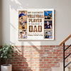 Personalized My Favorite Volleyball Player Calls Me Dad Canvas Wall Art Custom Photo Gift From Son Or Daughter Father’s