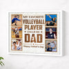 Personalized My Favorite Volleyball Player Calls Me Dad Canvas Wall Art Custom Photo Gift From Son Or Daughter Father’s