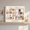 Personalized My First Year 2026 Canvas Custom Photo Birthday Keepsake for Baby
