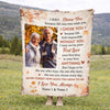 Personalized Old Couple Blanket Custom Photo Anniversary Memory Gift Mom And Dad From Kids