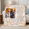 Personalized Old Couple Blanket Custom Photo Anniversary Memory Gift Mom And Dad From Kids
