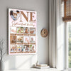 Personalized One First Birthday Canvas Custom Photo Wall Art Gift For Baby