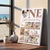 Personalized One First Birthday Canvas Custom Photo Wall Art Gift For Baby