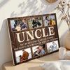 Personalized Only an Uncle Can Give Hugs Canvas Custom Photo Wall Art Gift For On Birthday Or Father’s Day