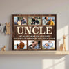 Personalized Only an Uncle Can Give Hugs Canvas Custom Photo Wall Art Gift For On Birthday Or Father’s Day