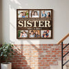 Personalized Sister Canvas Custom Photo Gift for Big from Brother Birthday or Christmas Present