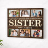 Personalized Sister Canvas Custom Photo Gift for Big from Brother Birthday or Christmas Present - No Frame / 14x11