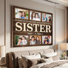Personalized Sister Canvas Custom Photo Gift for Big from Brother Birthday or Christmas Present