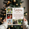 Personalized Sisters Definition Photo Collage Canvas Custom Wall Art For Besties And Best Friend Birthday Gift