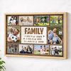 Personalized Soccer Family Canvas Prints - Custom Photo Collage - A Little Bit Of Crazy - Natural Frame / 12x9