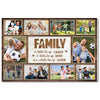 Personalized Soccer Family Canvas Prints - Custom Photo Collage - A Little Bit Of Crazy