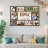 Personalized Soccer Family Canvas Prints - Custom Photo Collage - A Little Bit Of Crazy