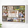 Personalized Soccer Family Canvas Prints - Custom Photo Collage - A Little Bit Of Crazy - White Frame / 12x9