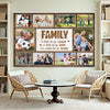 Personalized Soccer Family Canvas Prints - Custom Photo Collage - A Little Bit Of Crazy
