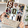 Personalized Son Canvas Always Remember You Are Braver Than Believe Custom Photo Wall Art Gift from Parents