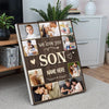 Personalized Son We Love You Canvas Custom Photo Wall Art Gift For On Birthday Or Special Moments