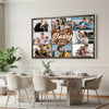 Personalized The Best Daddy In World Canvas Wall Art Custom Photo Collage With Loving Message For Father Father’s Day