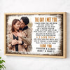 Personalized The Day I Met You Canvas Wall Art Custom Photo Anniversary For Husband And Wife Romantic Gift Couple
