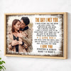 Personalized The Day I Met You Canvas Wall Art Custom Photo Anniversary For Husband And Wife Romantic Gift Couple