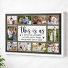 Personalized This Is Us A Little Bit Of Crazy Loud Canvas Wall Art Custom Photo Collage Family Decor Gift For - White