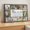 Personalized This Is Us A Little Bit Of Crazy Loud Canvas Wall Art Custom Photo Collage Family Decor Gift