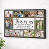 Personalized This Is Us A Little Bit Of Crazy Loud Canvas Wall Art Custom Photo Collage Family Decor Gift