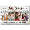 Personalized This Is Us Canvas - Custom Family Photo Wall Art - 12x9
