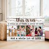 Personalized This Is Us Canvas - Custom Family Photo Wall Art