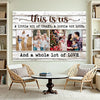 Personalized This Is Us Canvas - Custom Family Photo Wall Art
