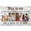 Personalized This Is Us Canvas - Custom Family Photo Wall Art