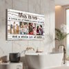 Personalized This Is Us Canvas - Custom Family Photo Wall Art