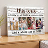 Personalized This Is Us Canvas - Custom Family Photo Wall Art
