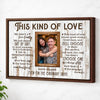 Personalized This Kind Of Love Canvas Wall Art Custom Photo Couple Anniversary Gift For Husband And Wife - Brown Frame