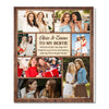 Personalized To My Bestie Canvas Custom Photo Wall Art Gift for Best Friends and BFFs - 11x14