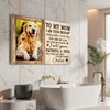 Personalized To My Dog Mom Canvas Wall Art Custom Photo Gift For Mother’s Day Lovers