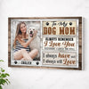 Personalized To My Dog Mom Thank You For Being Mommy Canvas Custom Photo Gift Mother’s Day Lovers - No Frame / 12x9