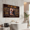Personalized To My King Canvas Wall Art Custom Photo Couple Anniversary Gift For Husband And Wife