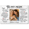 Personalized To My Mom Canvas Wall Art Custom Photo Mother And Daughter Memory Decor Mother’s Day Gift