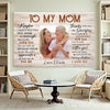 Personalized To My Mom Canvas Wall Art For Mother And Daughter Custom Photo Gift Loving On Mother’s Day