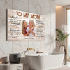 Personalized To My Mom Canvas Wall Art For Mother And Daughter Custom Photo Gift Loving On Mother’s Day