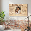 Personalized To My Mom Everything I Am Canvas Wall Art Custom Photo Daughter And Memory Picture Mother’s Day Gift