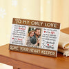 Personalized To My Only Love Canvas - Custom Couple Wall Art Anniversary Gift